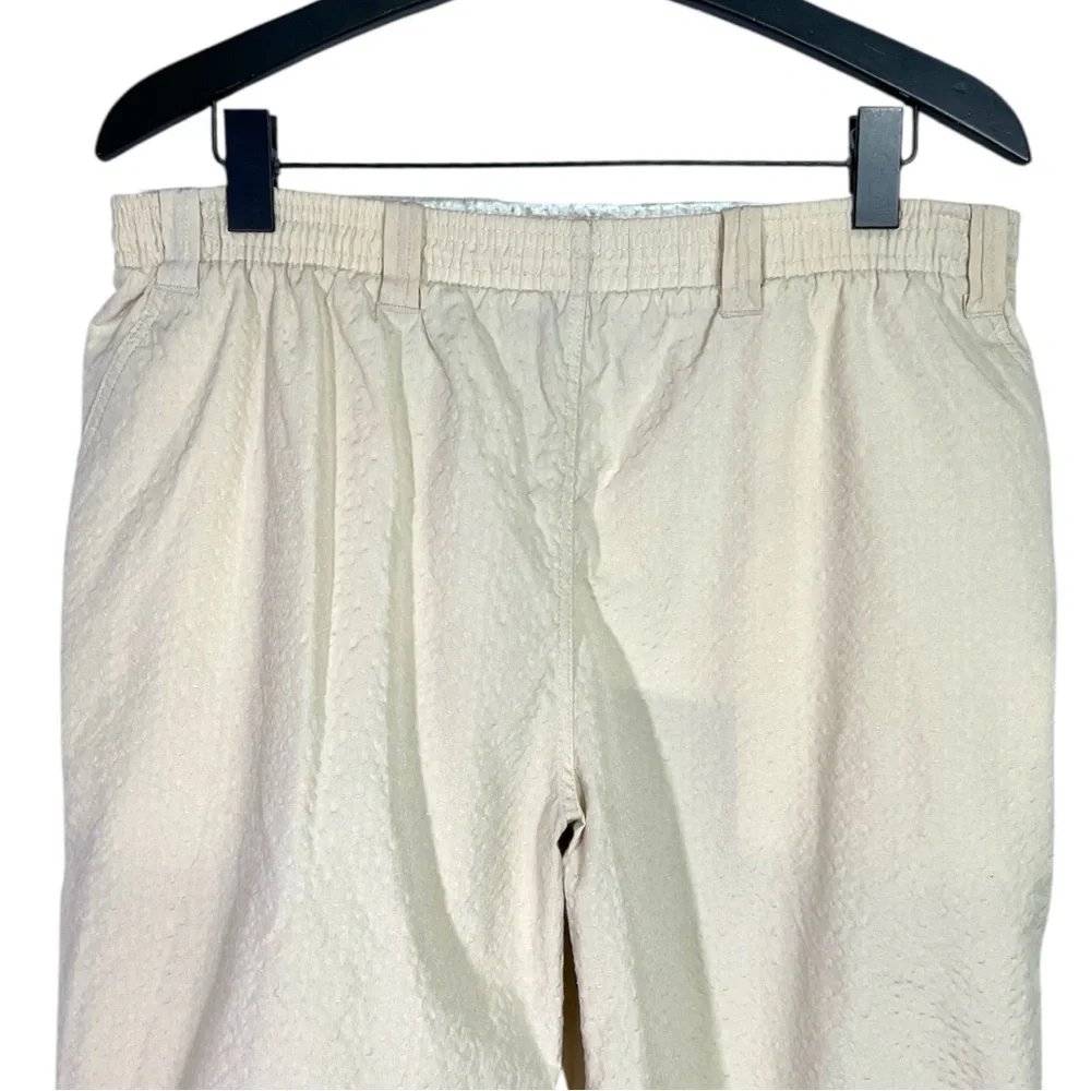 Vintage Patagonia Cream Lightweight Pull on Pants with Drawstring Made in USA